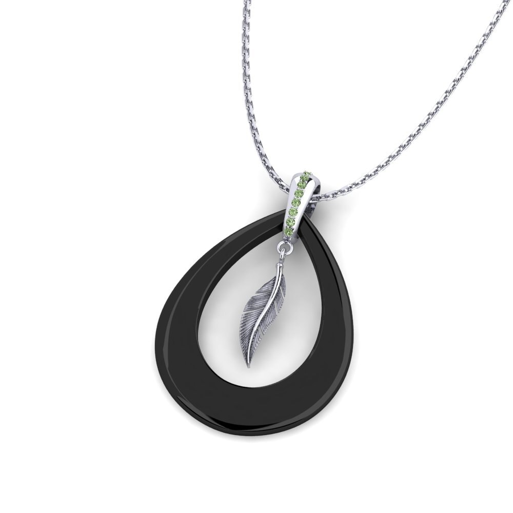 Diamante Verde Colgante de Mujer Jeta