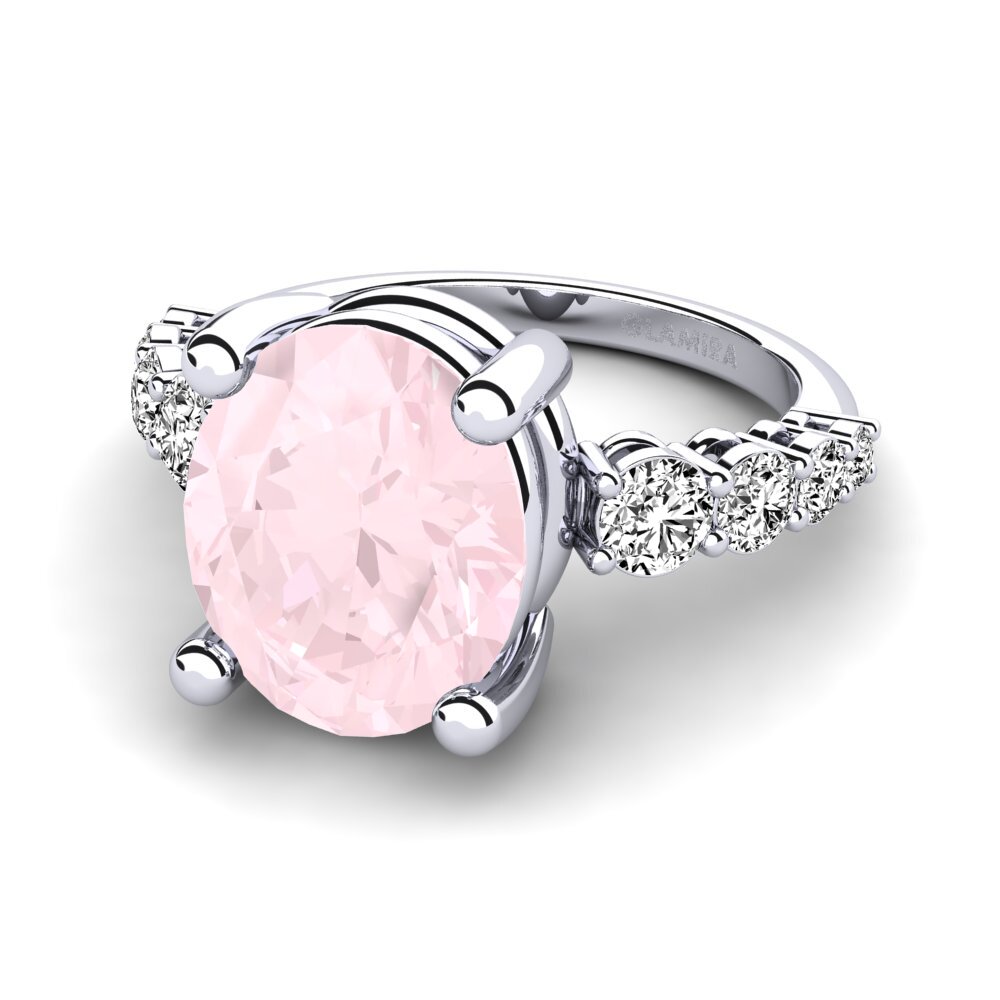 Cuarzo rosa Anillo Jeylianis