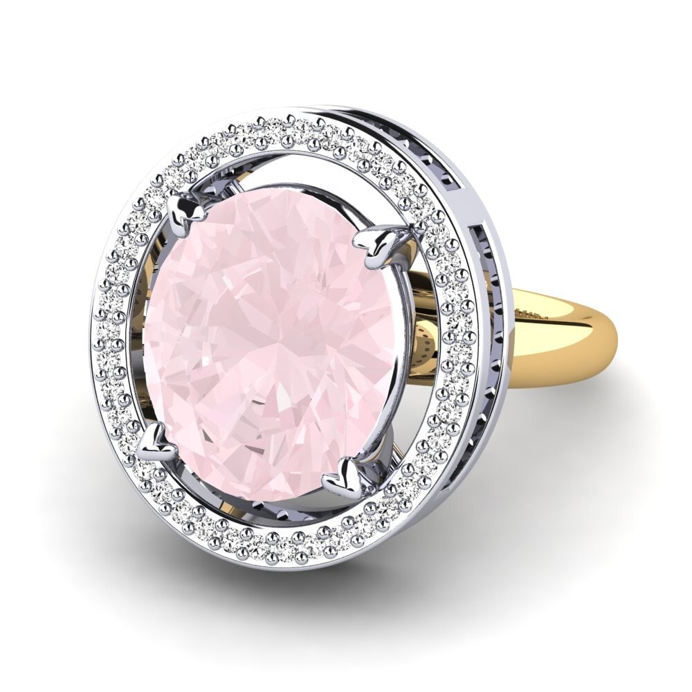 Cuarzo rosa Anillo Jhamilet