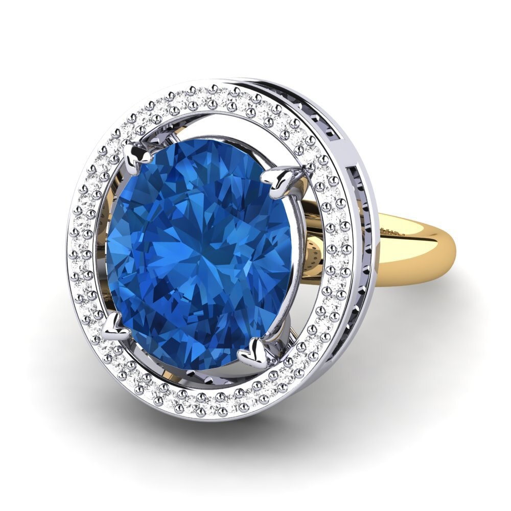 Dark Blue Zirconia Ring Jhamilet