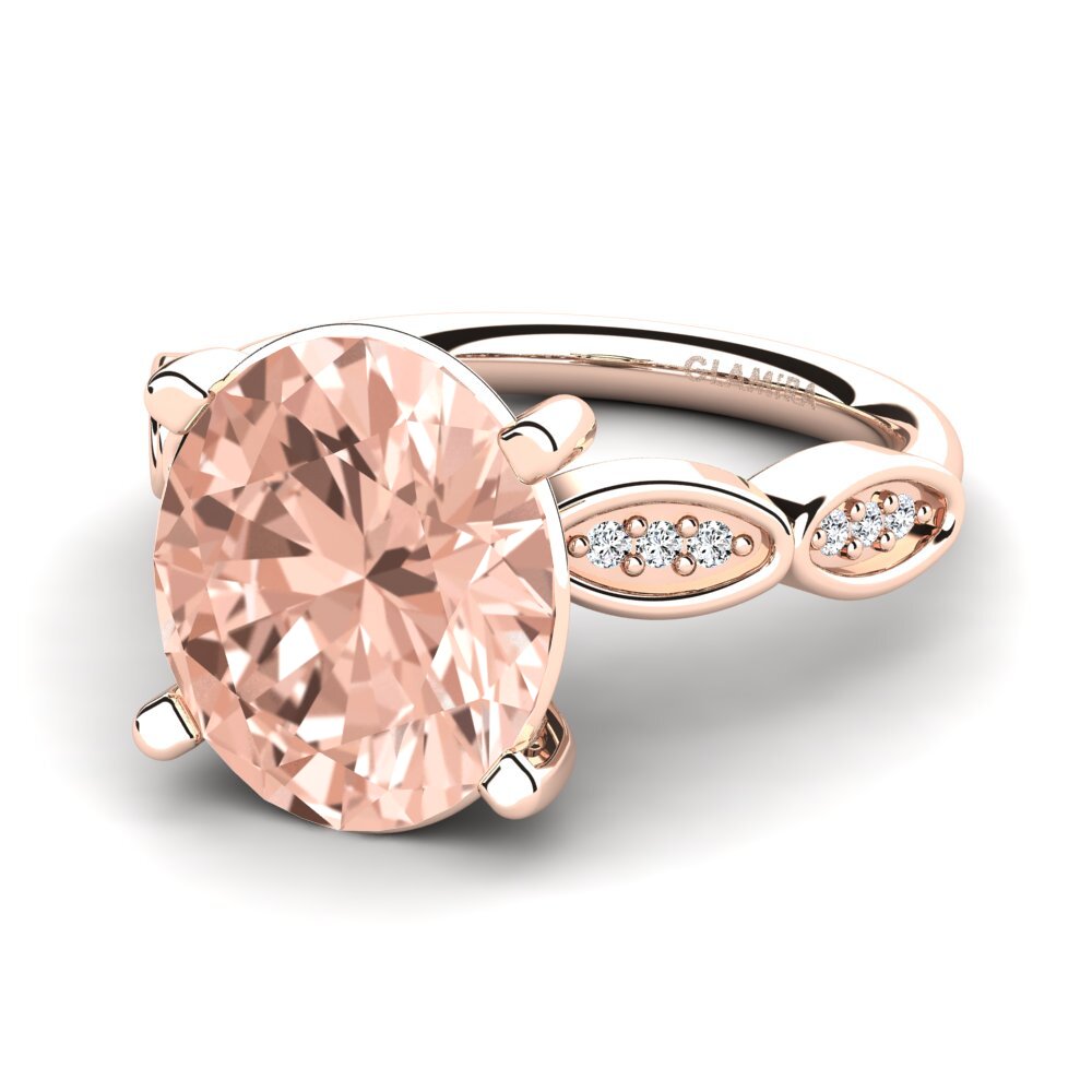 14ct Rose Gold Morganite Ring Jidenna