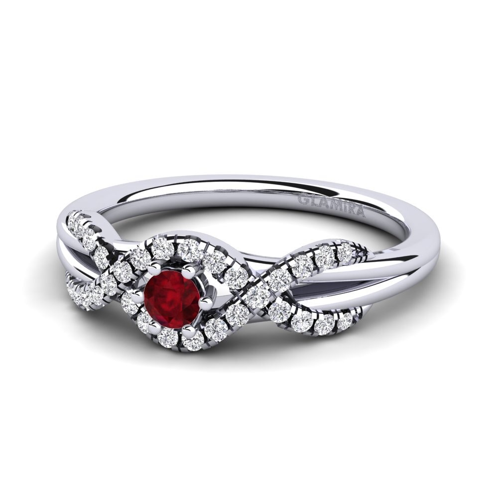 Ruby Engagement Ring Jilessa 0.1 crt