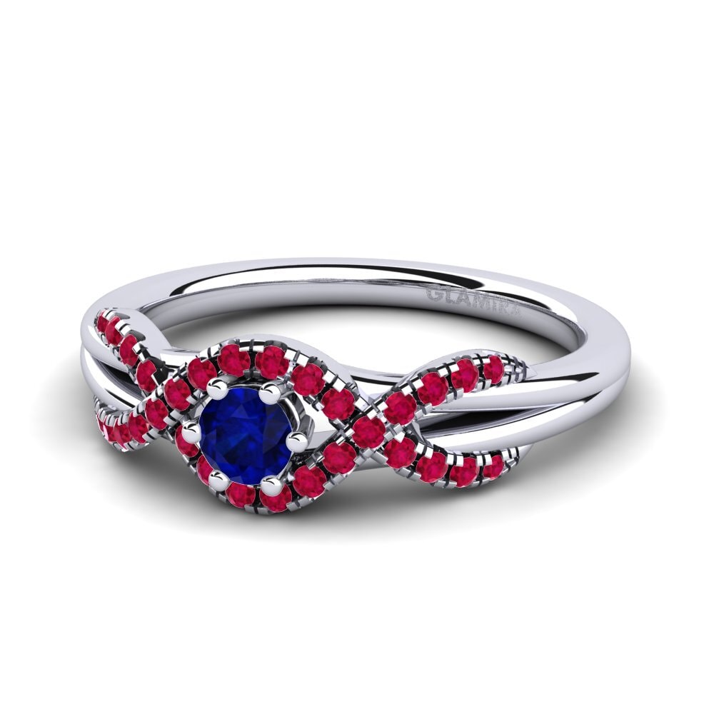 9k White Gold Engagement Ring Jilessa 0.16 crt