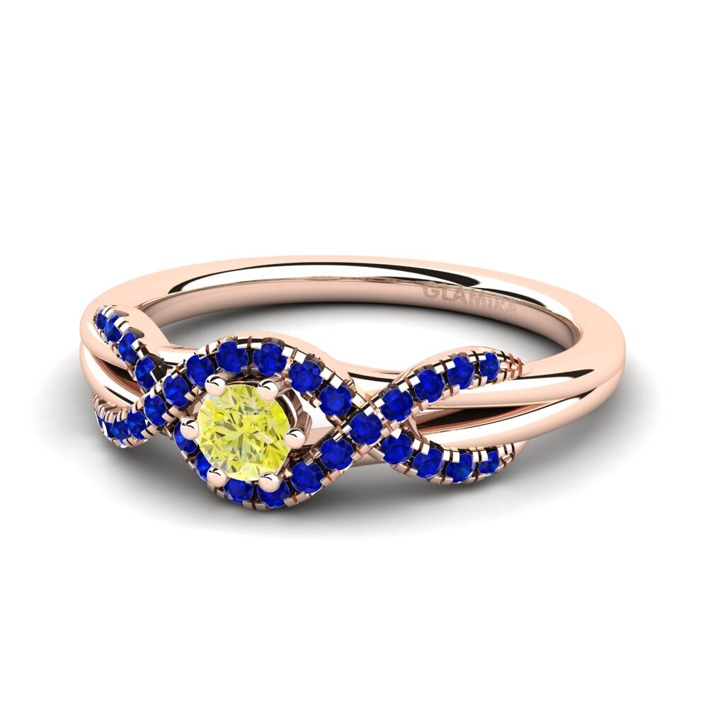 14ct Rose Gold Engagement Ring Jilessa 0.16 crt