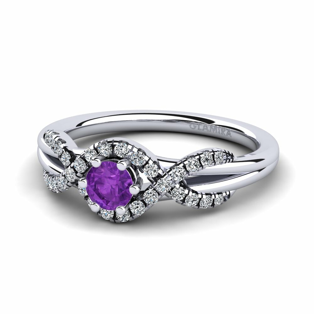 Exclusive Amethyst Engagement Rings