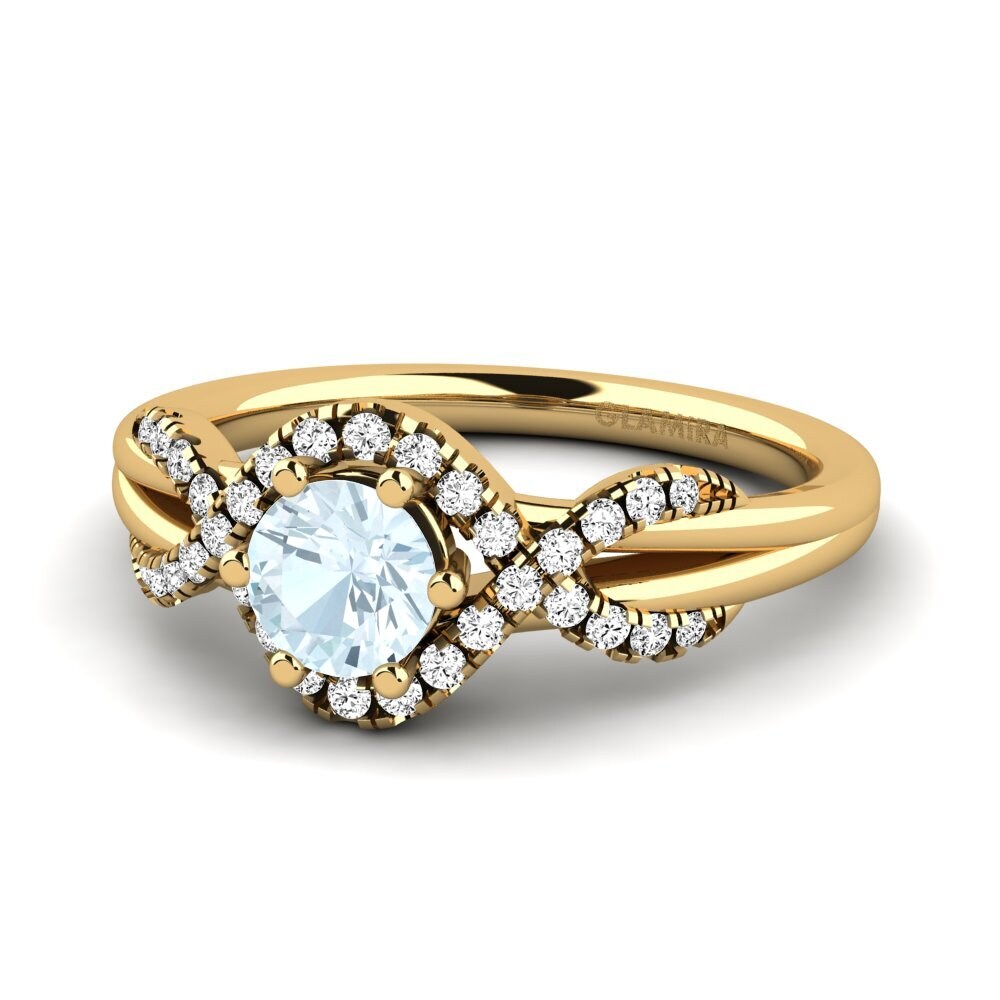 Aquamarine Engagement Ring Jilessa 0.5 crt