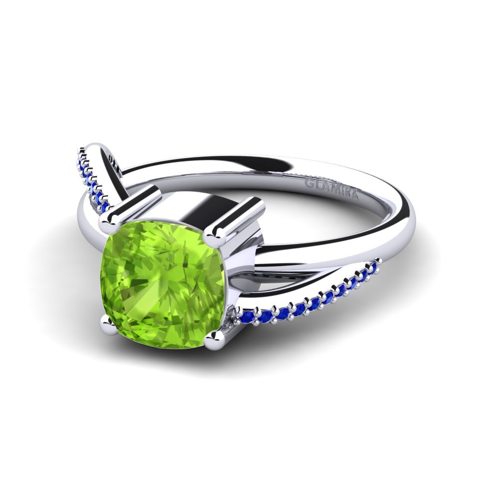 Peridot Engagement Ring Jimena