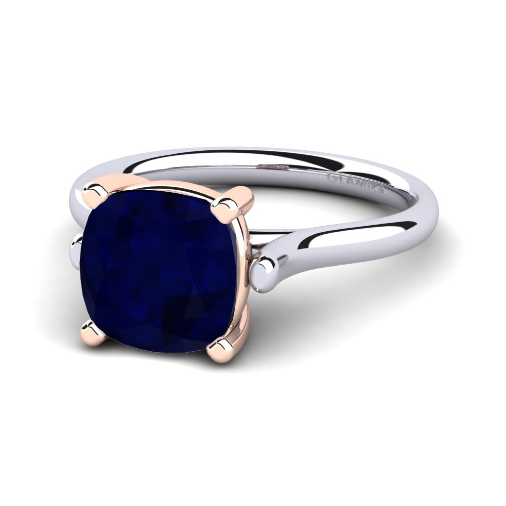 14ct White / Rose Gold Engagement Ring Jinella