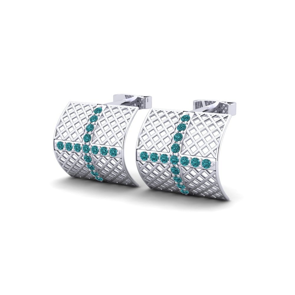 Diamante Azul Pendiente de mujer Joanie