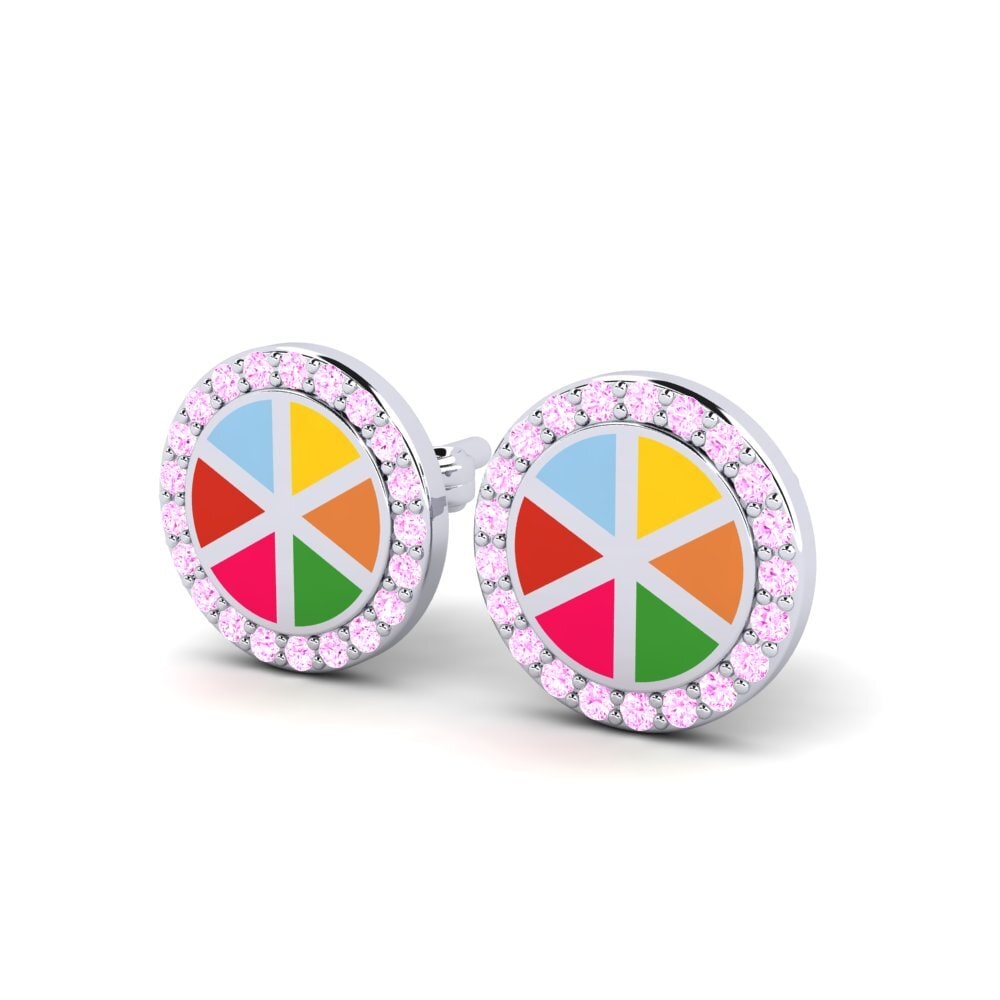 Saphir Rose Boucle d'oreille enfant Jobard