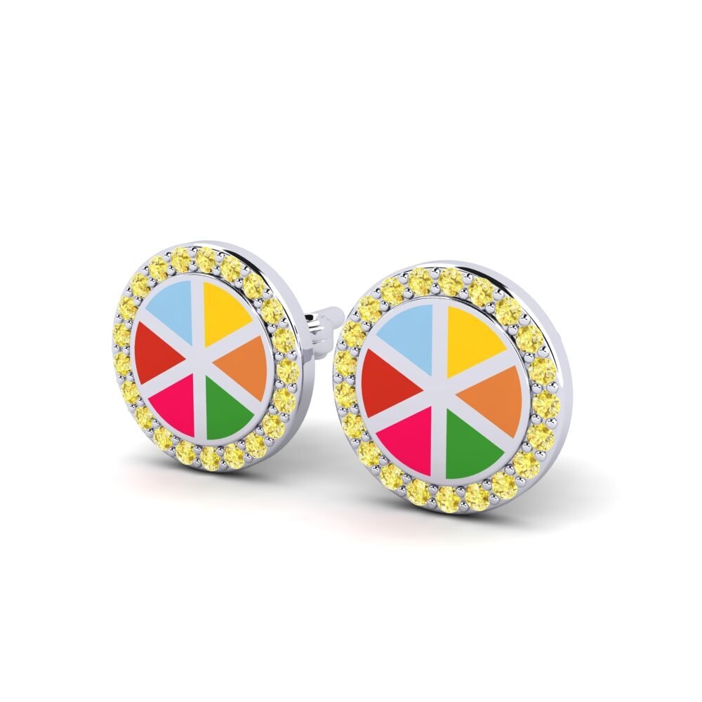 Saphir Jaune Boucle d'oreille enfant Jobard