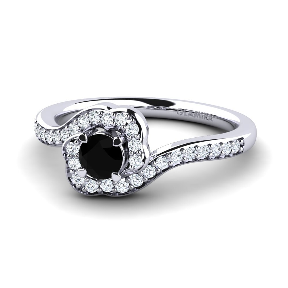 Black Diamond Engagement Ring Jocelyn