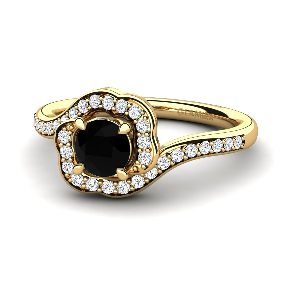 Black Diamond Engagement Ring Jocelyn 0.5 crt