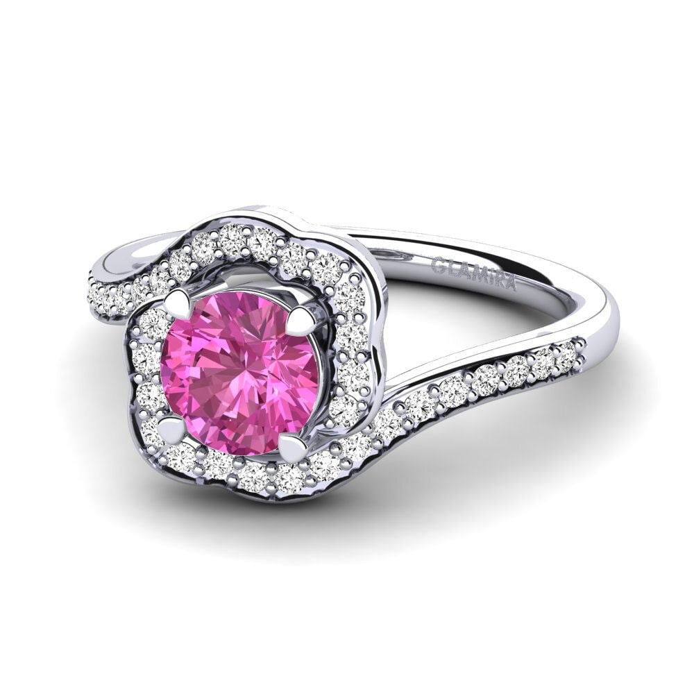 Topacio Rosa Anillo de compromiso Jocelyn 0.8 crt