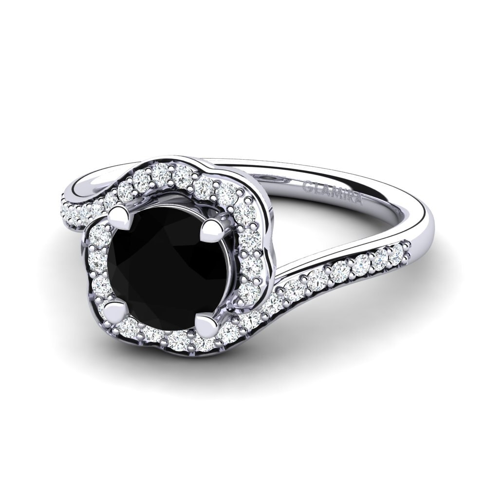 Black Diamond Engagement Ring Jocelyn 1.0 crt