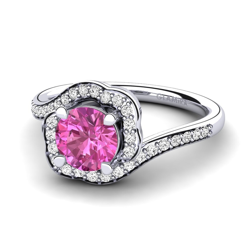 Topacio Rosa Anillo de compromiso Jocelyn 1.0 crt