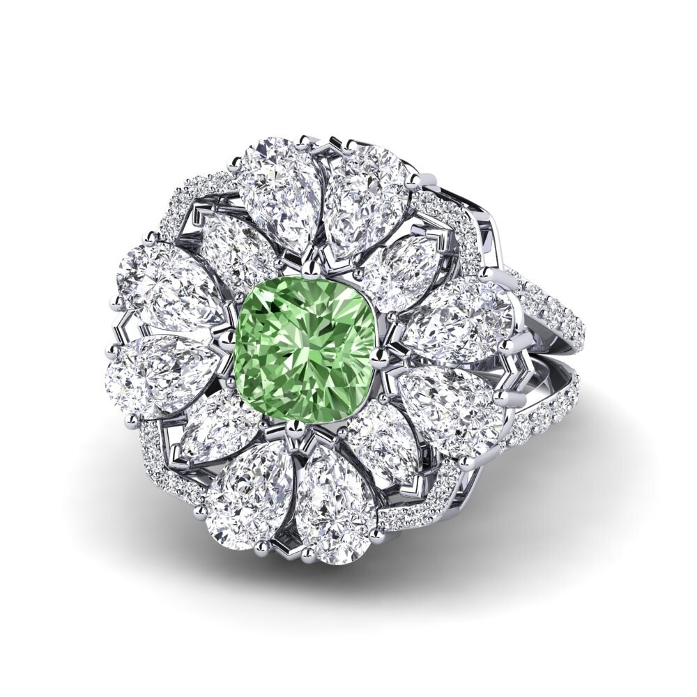 Green Diamond Ring Joeann