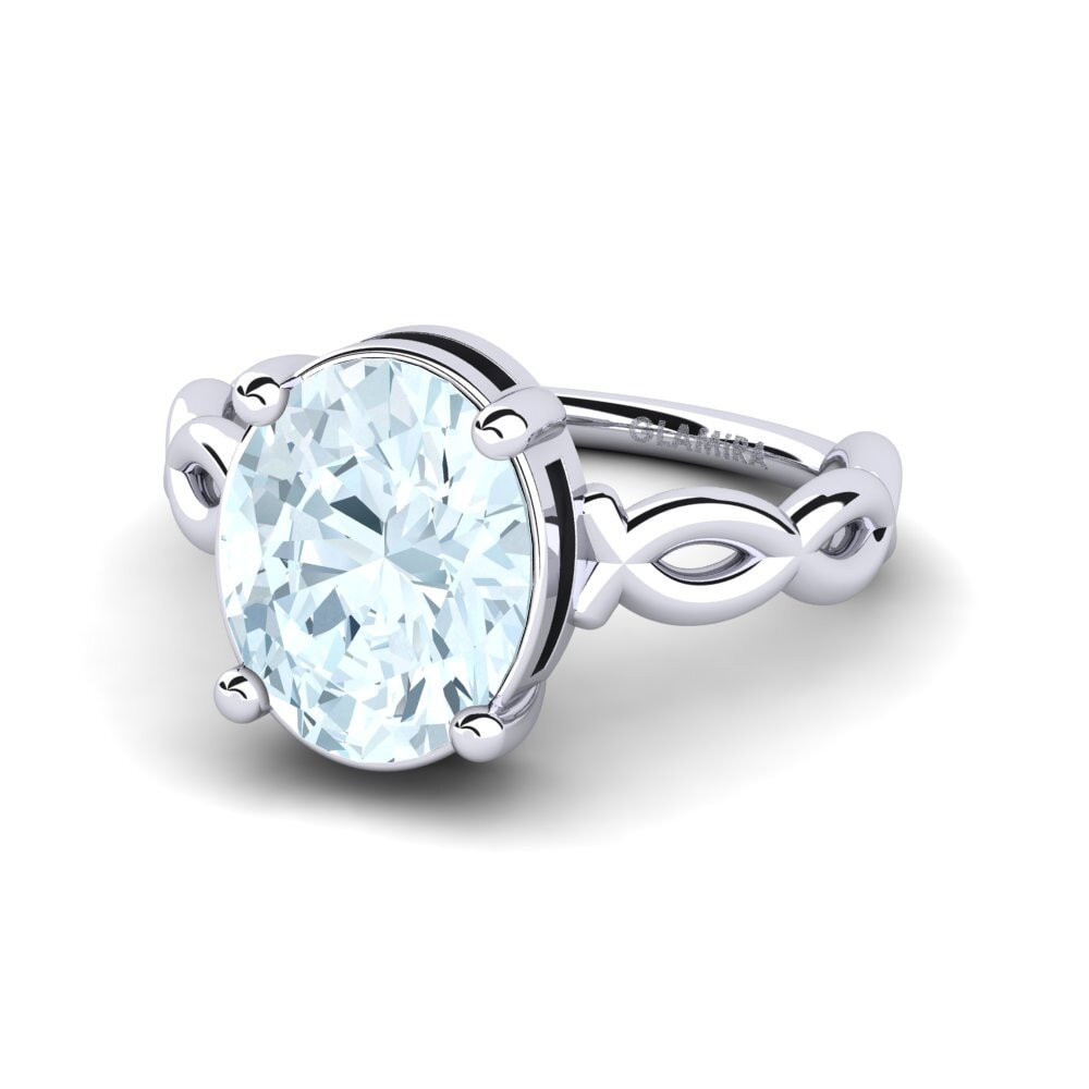Aquamarine Engagement Ring Johnika