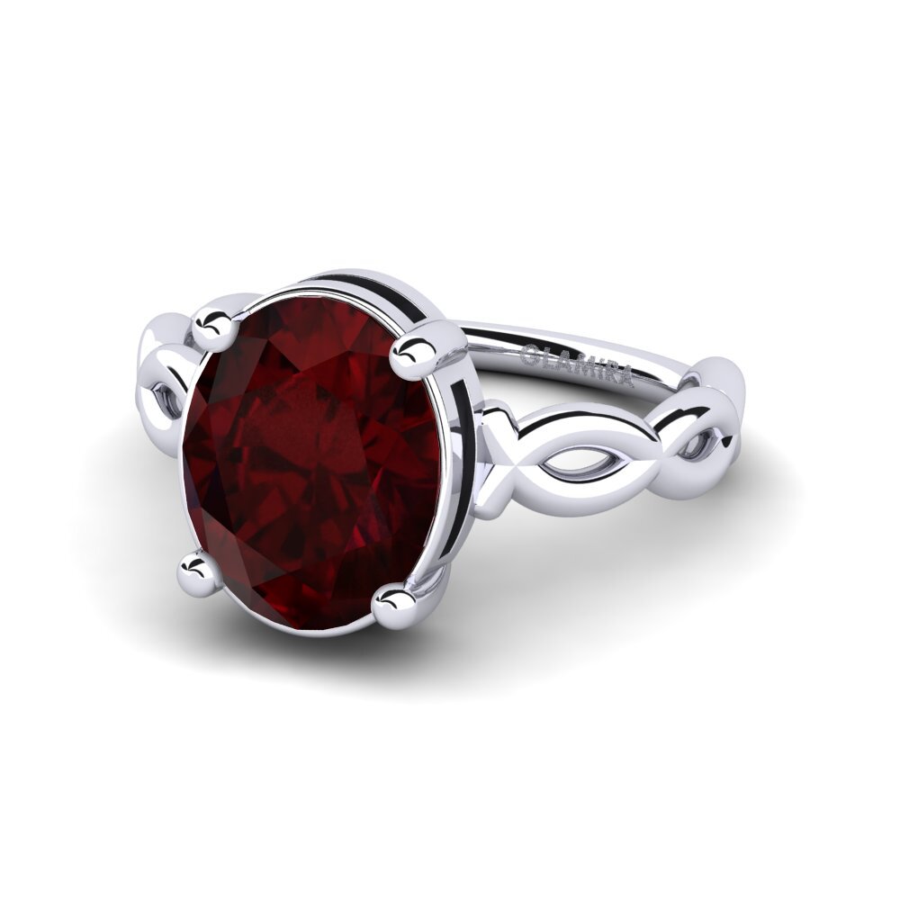 Garnet Engagement Ring Johnika