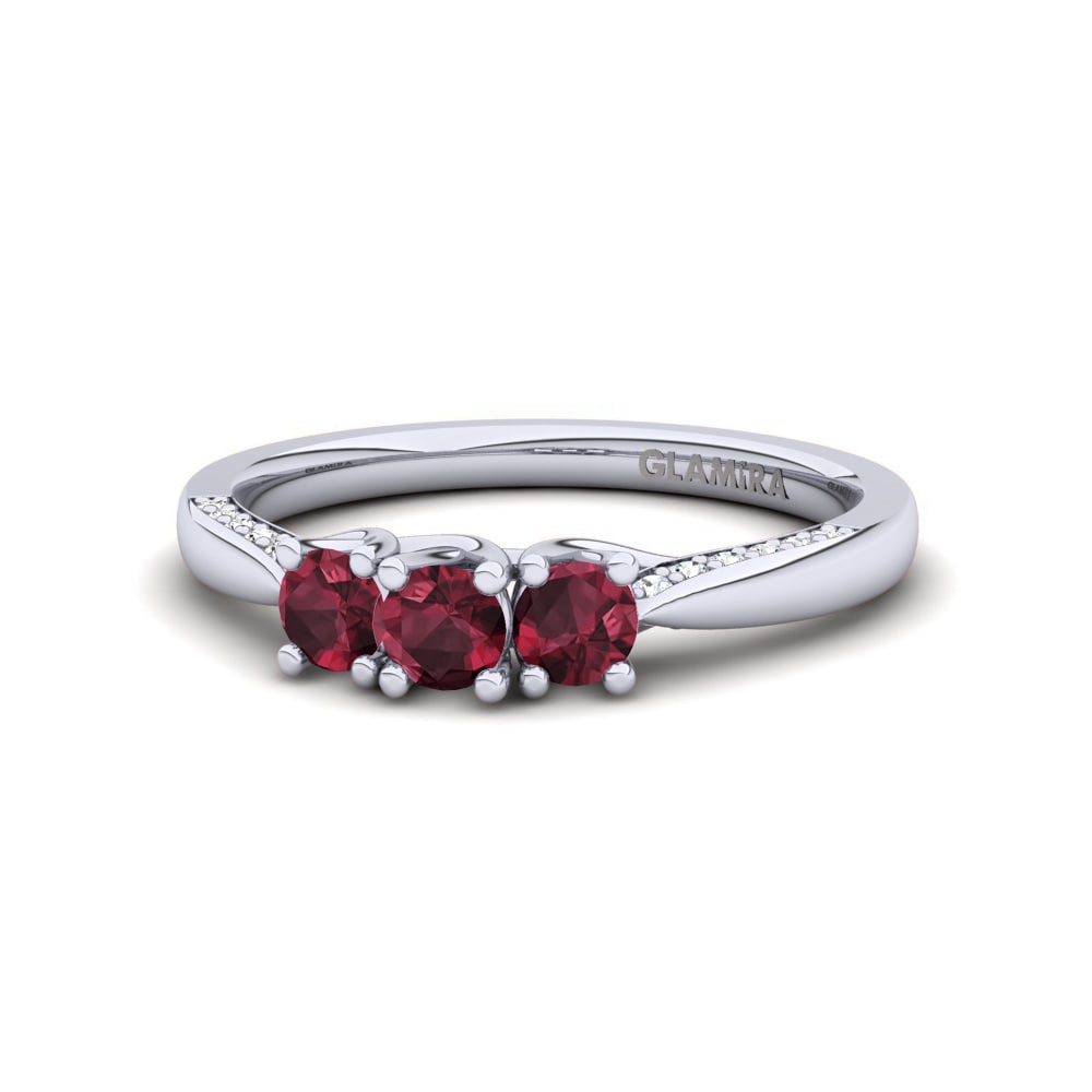 Garnet Engagement Ring Jolanka