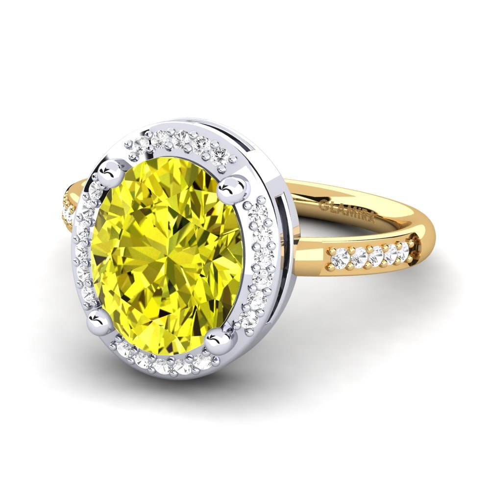 14ct Yellow / White Gold Engagement Ring Jolecia