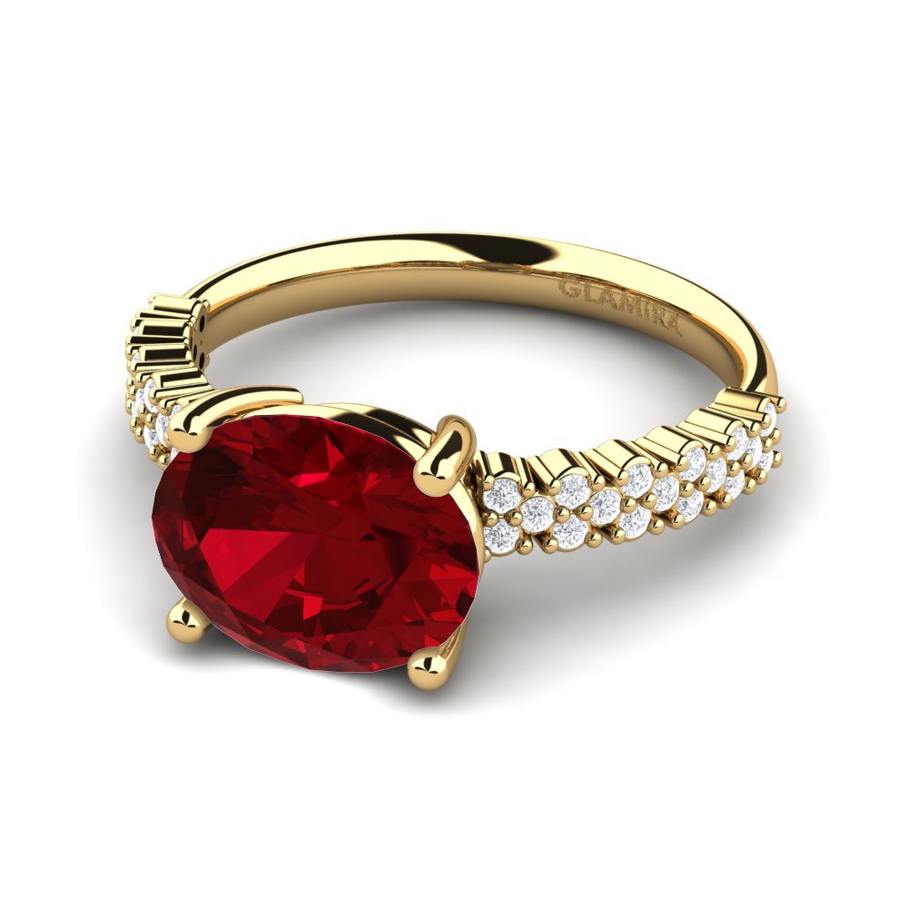 Circonita Roja Anillo de compromiso Jolyssa