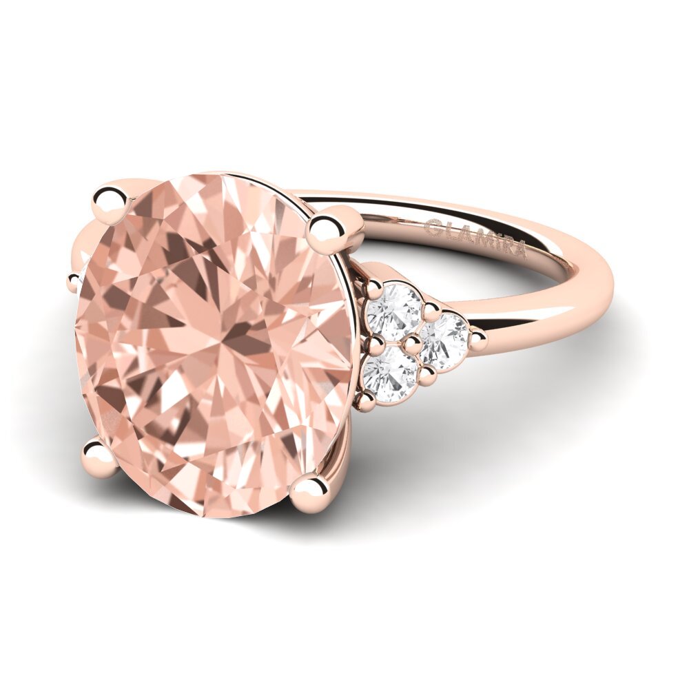 9k Rose Gold Morganite Ring Jomairys