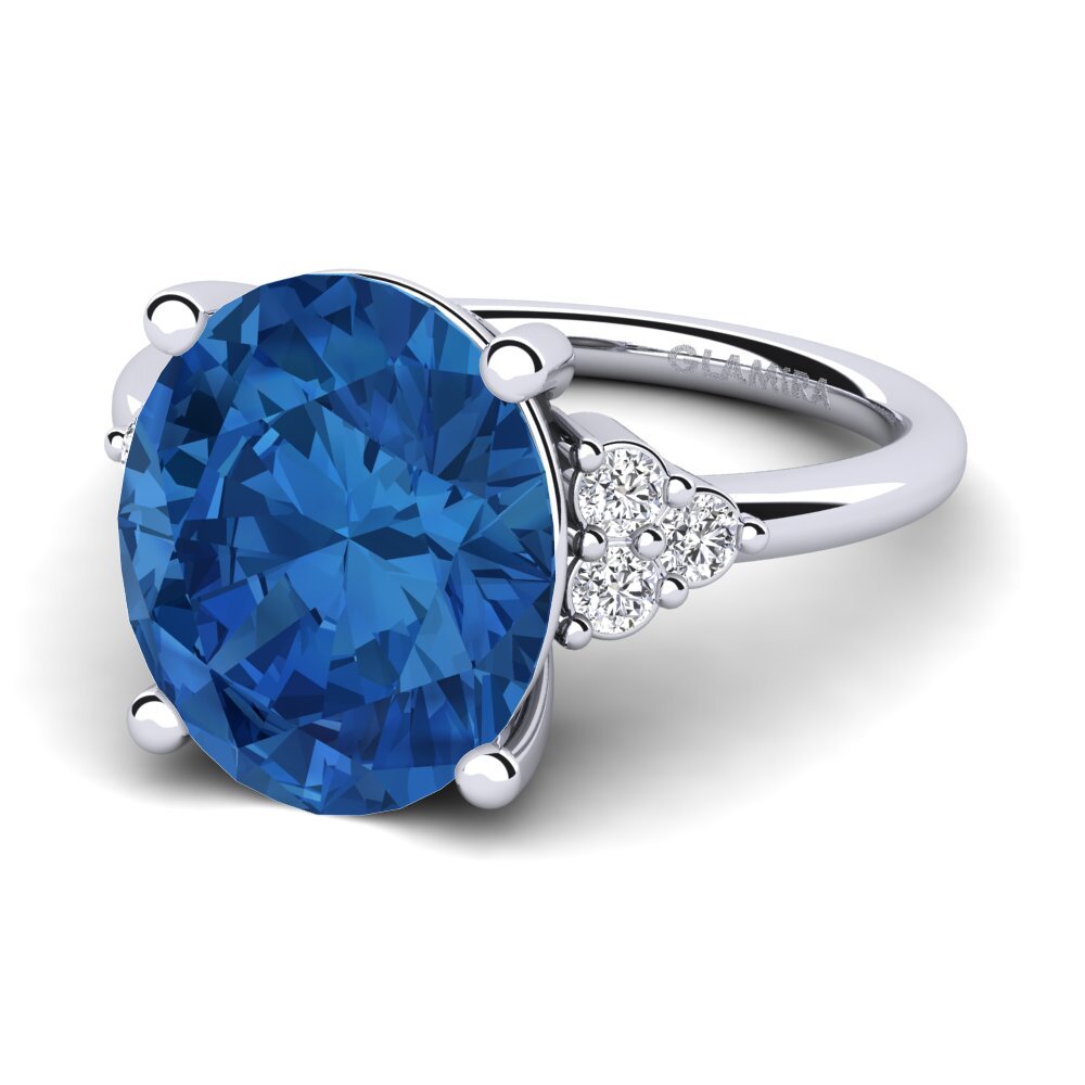 Dark Blue Zirconia Ring Jomairys