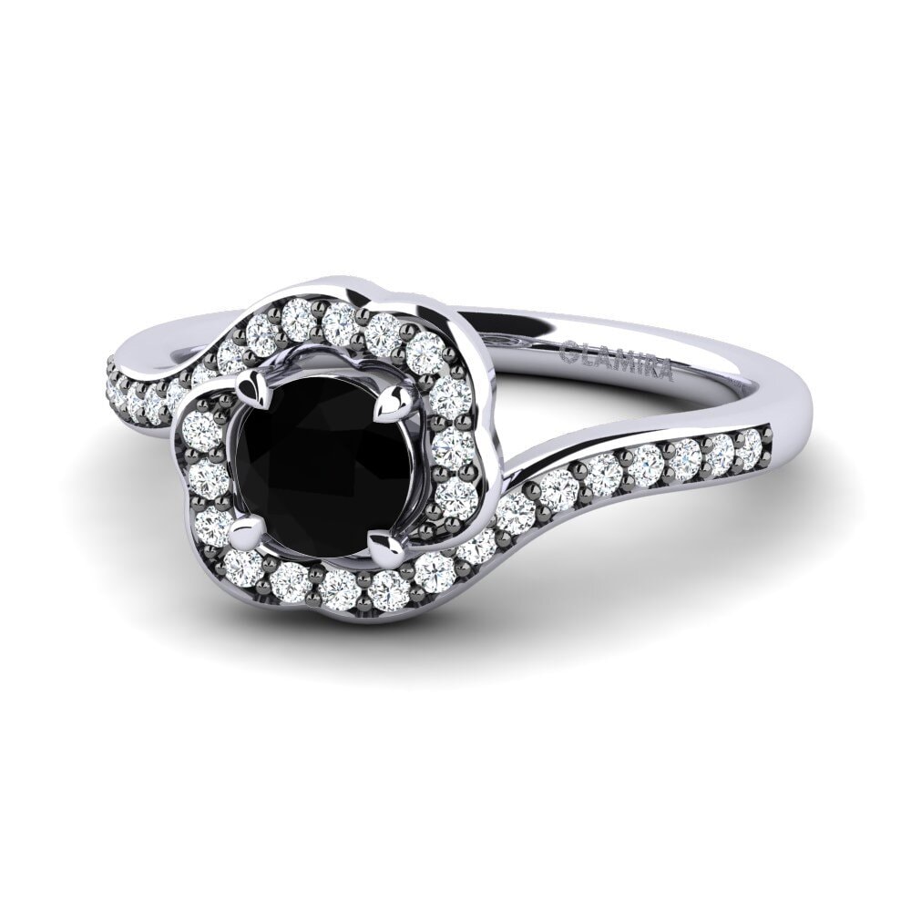 Black Diamond Engagement Ring Jonna 0.5 crt