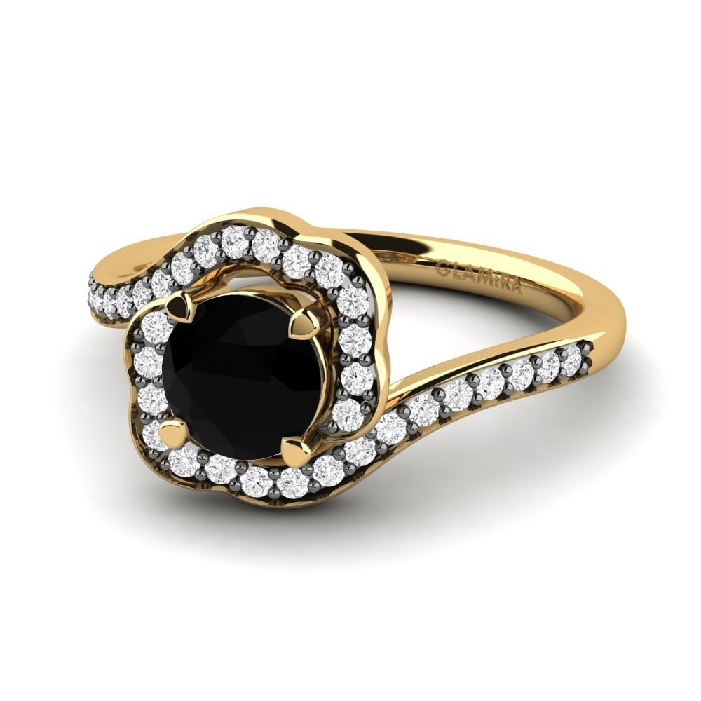 Black Diamond Engagement Ring Jonna 0.8 crt