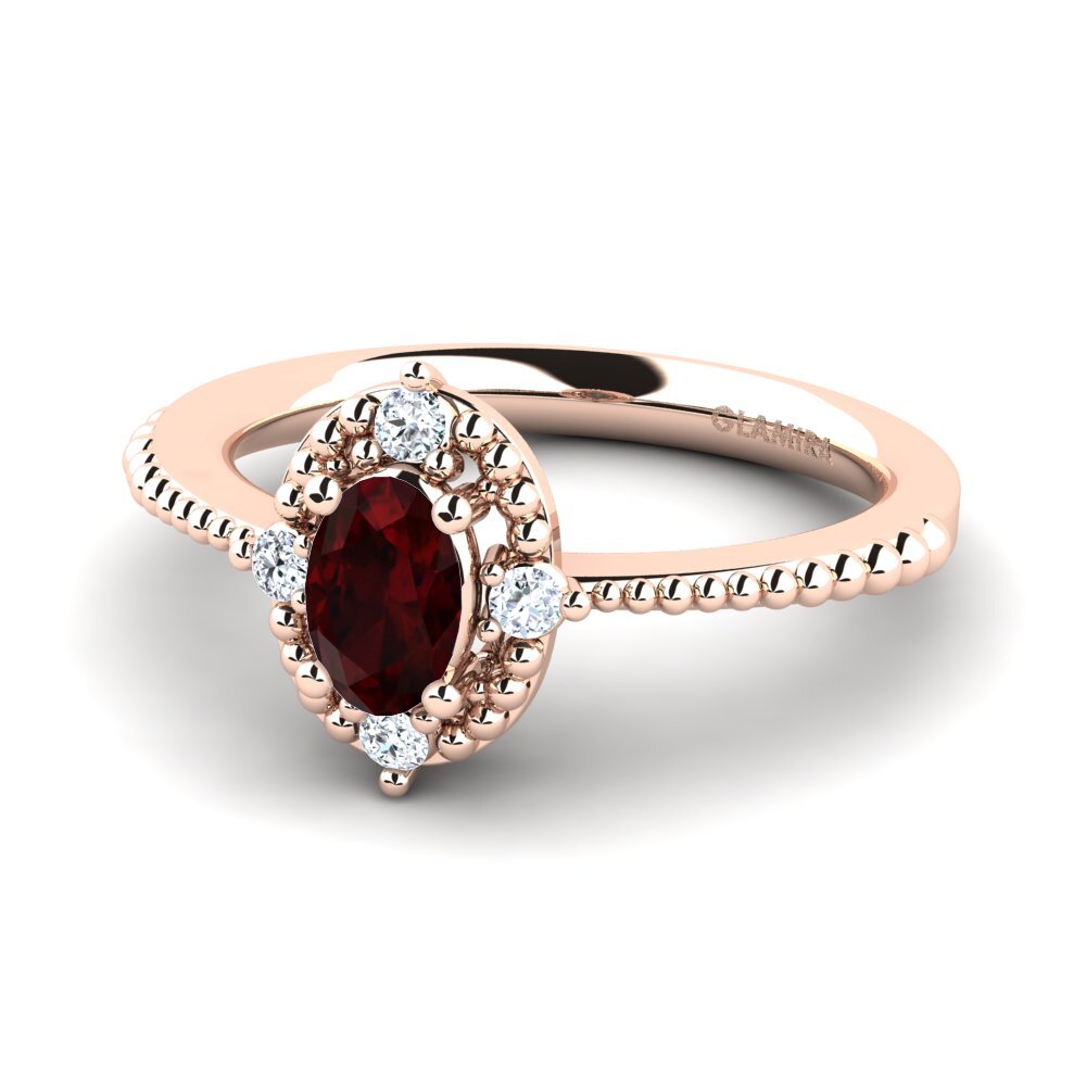 Garnet Engagement Ring Jonquil