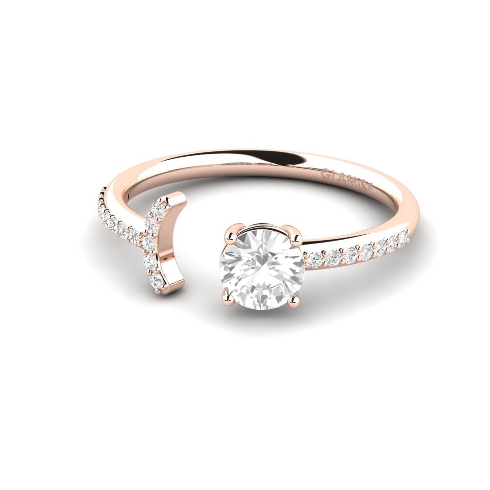 White sapphire Ring Jonquille