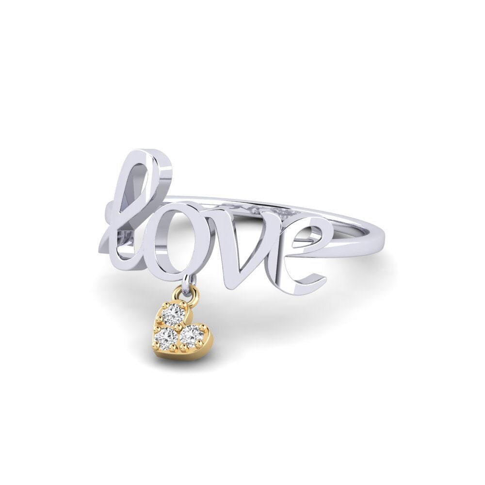 14ct White & Yellow Gold Ring Joobira