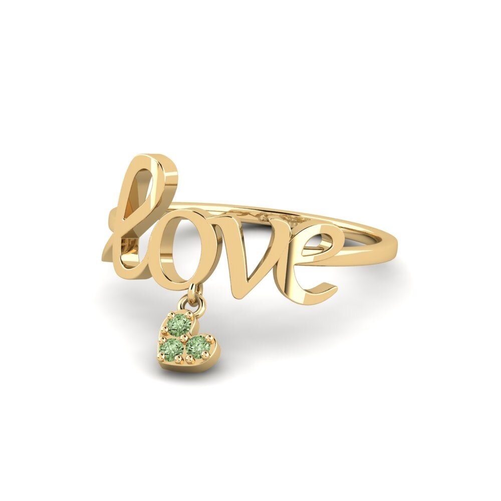 Diamante Verde Anel Joobira