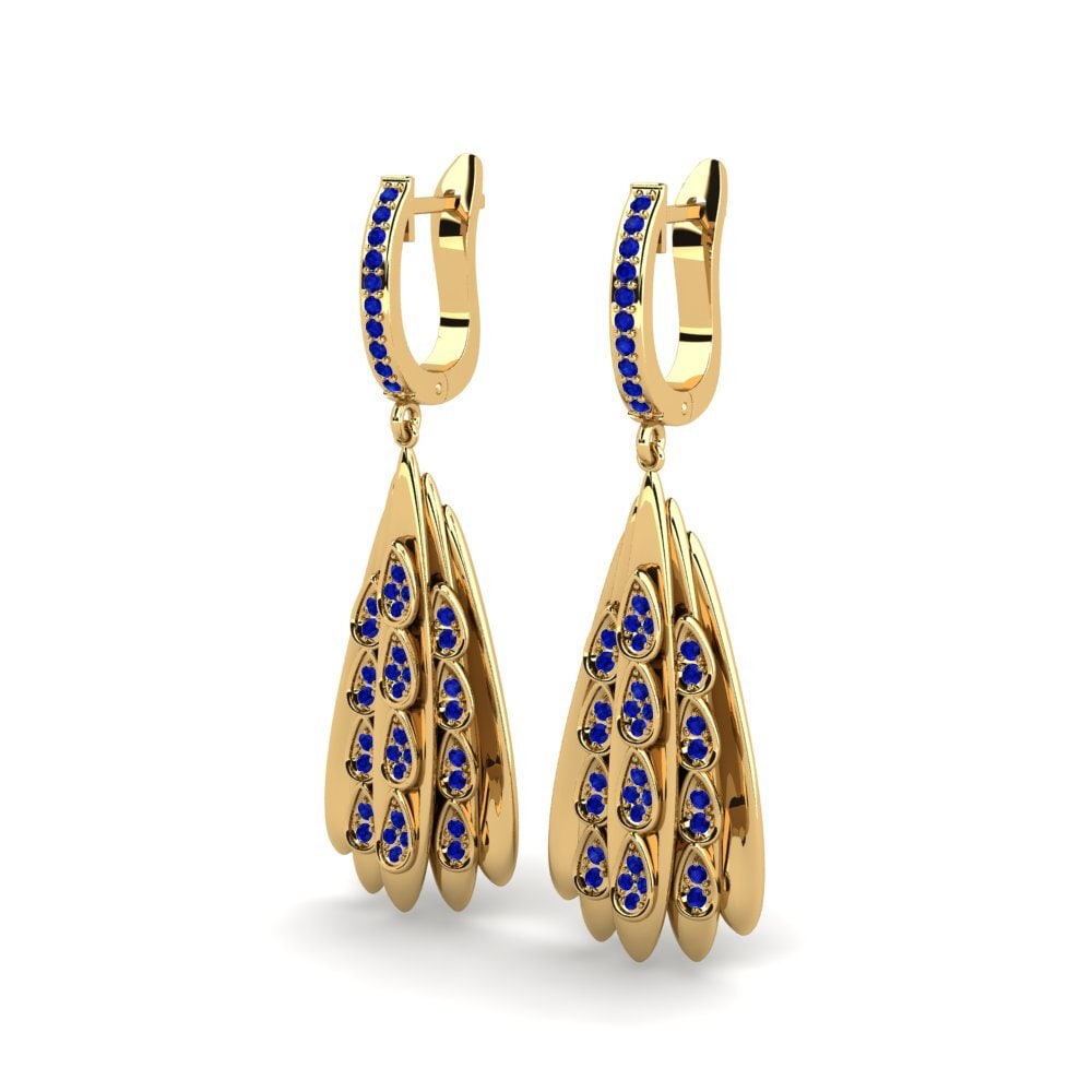 Saphir Boucle d'oreille femme Jordon
