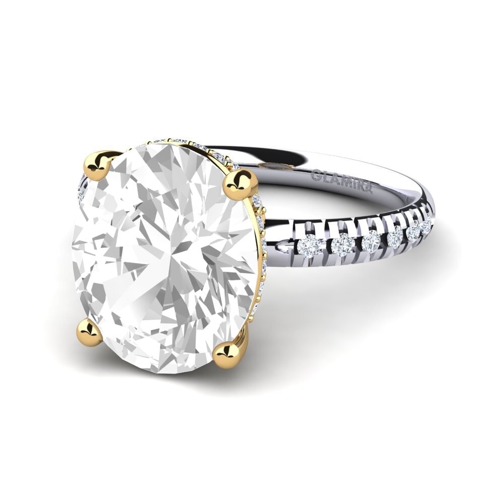 18k Oro Blanco / Amarillo Anillo Josafina