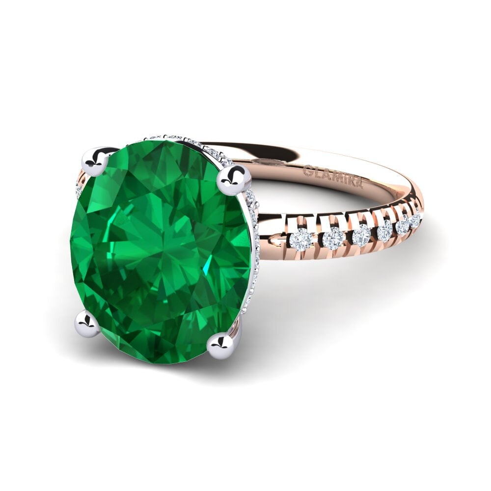 18ct Rose & White Gold Ring Josafina