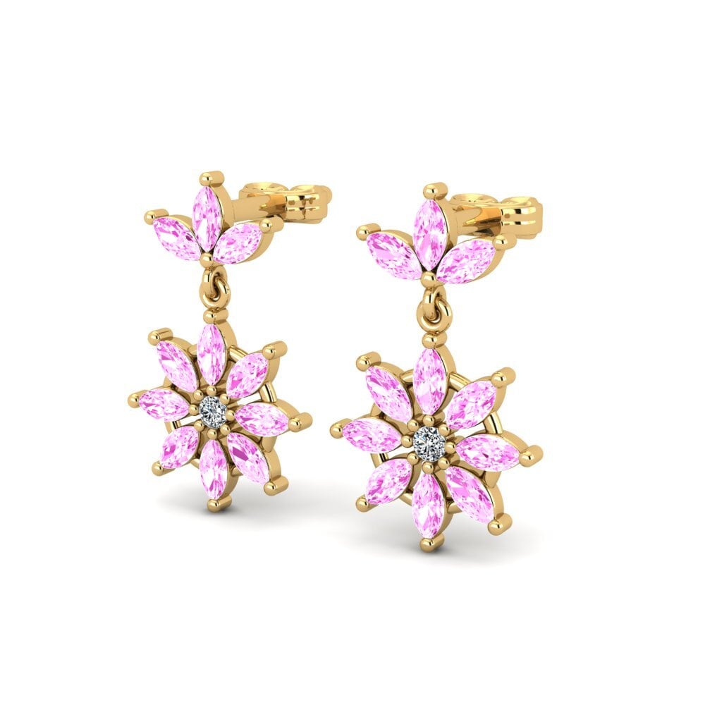 Marquise Pink Sapphire Women's Earring Josefo