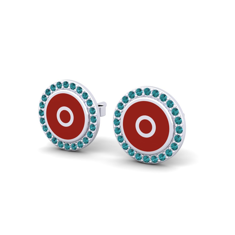 Blauer Diamant Damen ohrring Joue
