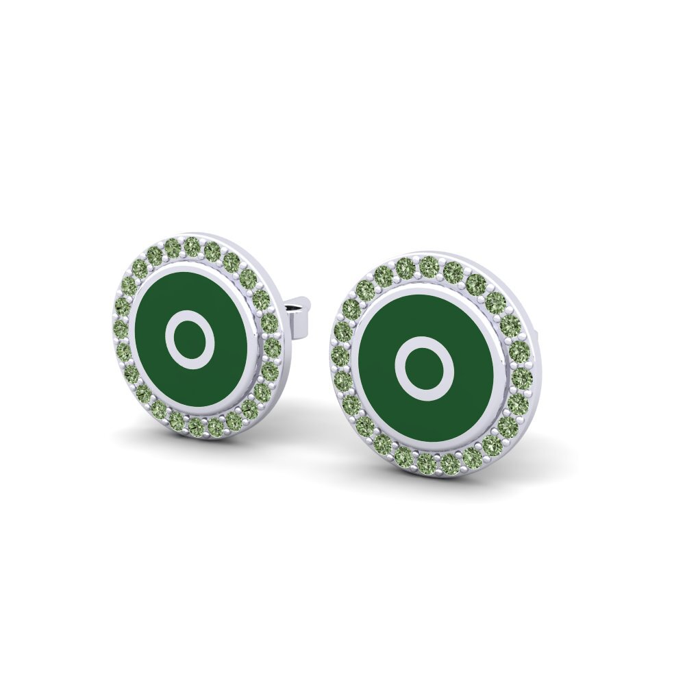 Diamante Verde Pendiente de mujer Joue
