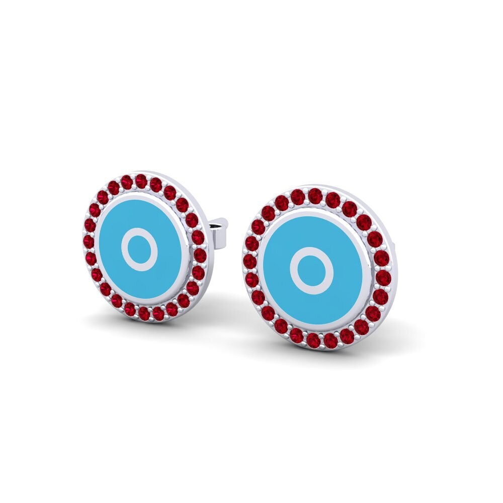 Red Zirconia Women's Earring Joue