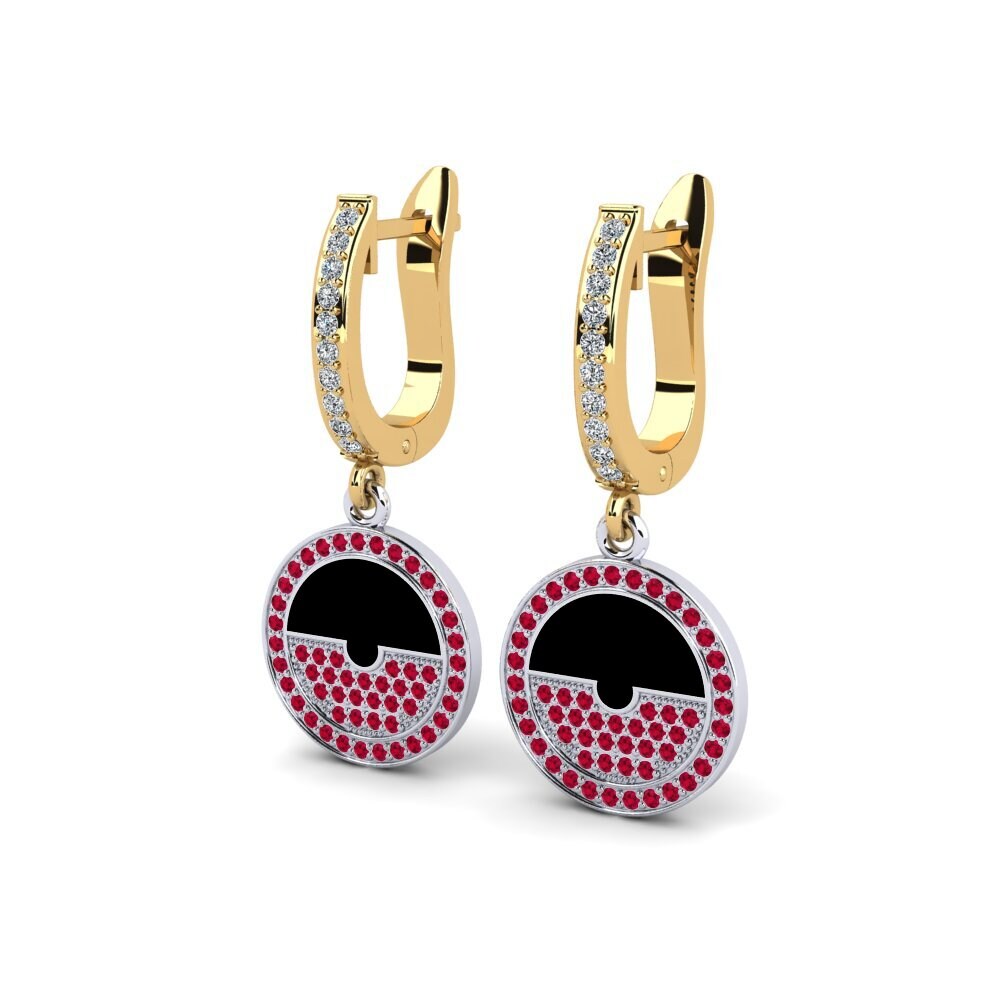 Đá Ruby / Hồng Ngọc Bông tai nữ Joute