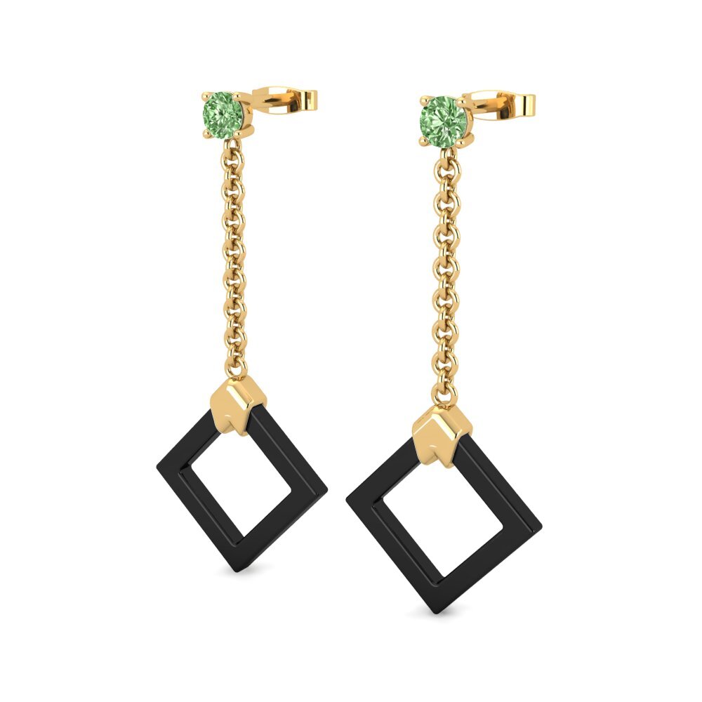 Diamante Verde Pendiente de mujer Juanita