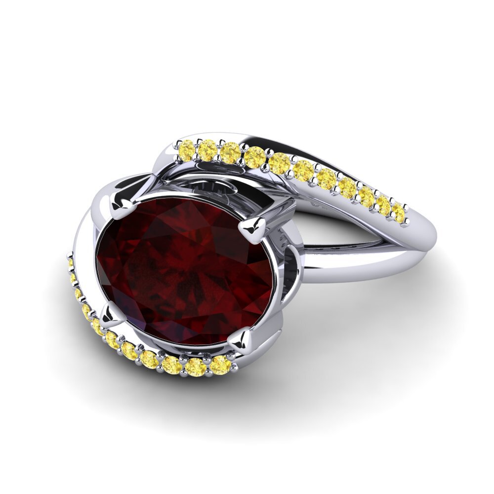 Garnet Engagement Ring Juelisa