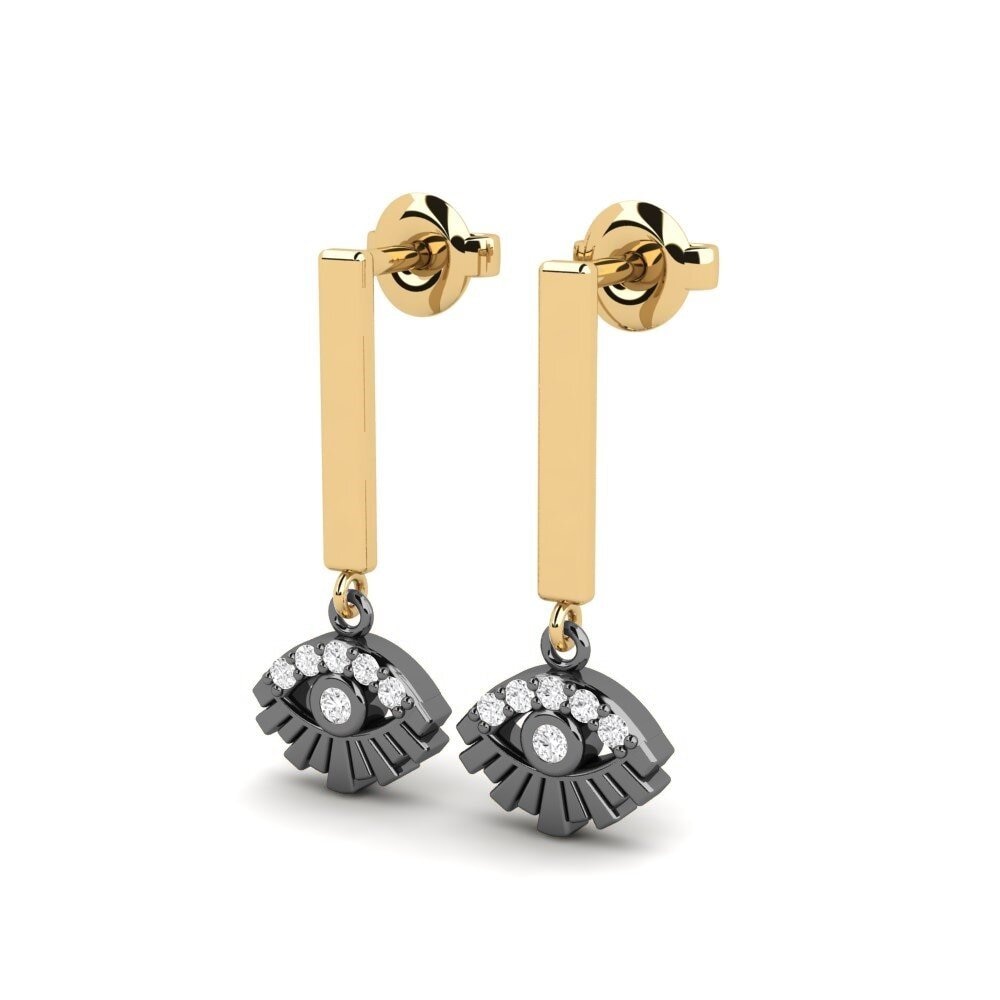 Saphir Blanc Boucle d'oreille femme Juhus
