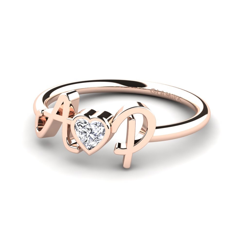 18ct Rose Gold Diamond Ring Julee