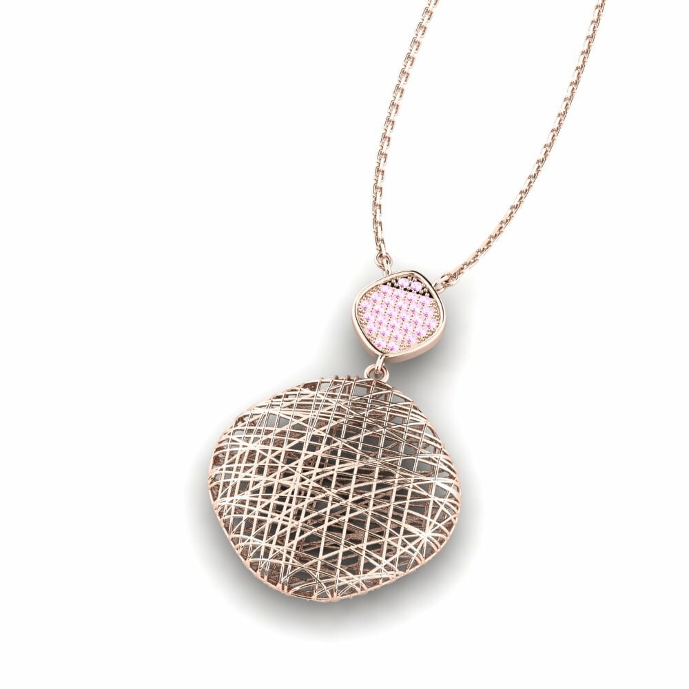 Roze Saffier Dames Hanger Juliann