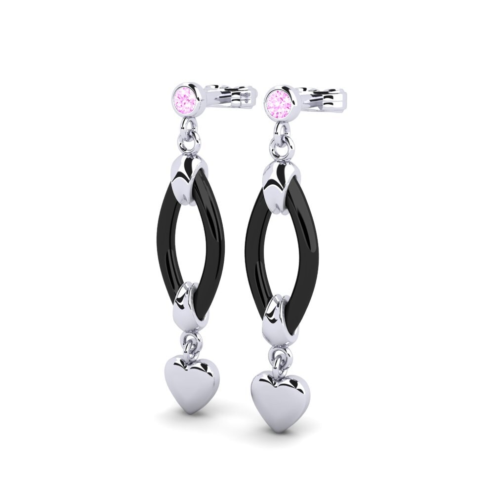 Safira Rosa Brincos Feminino Juliano