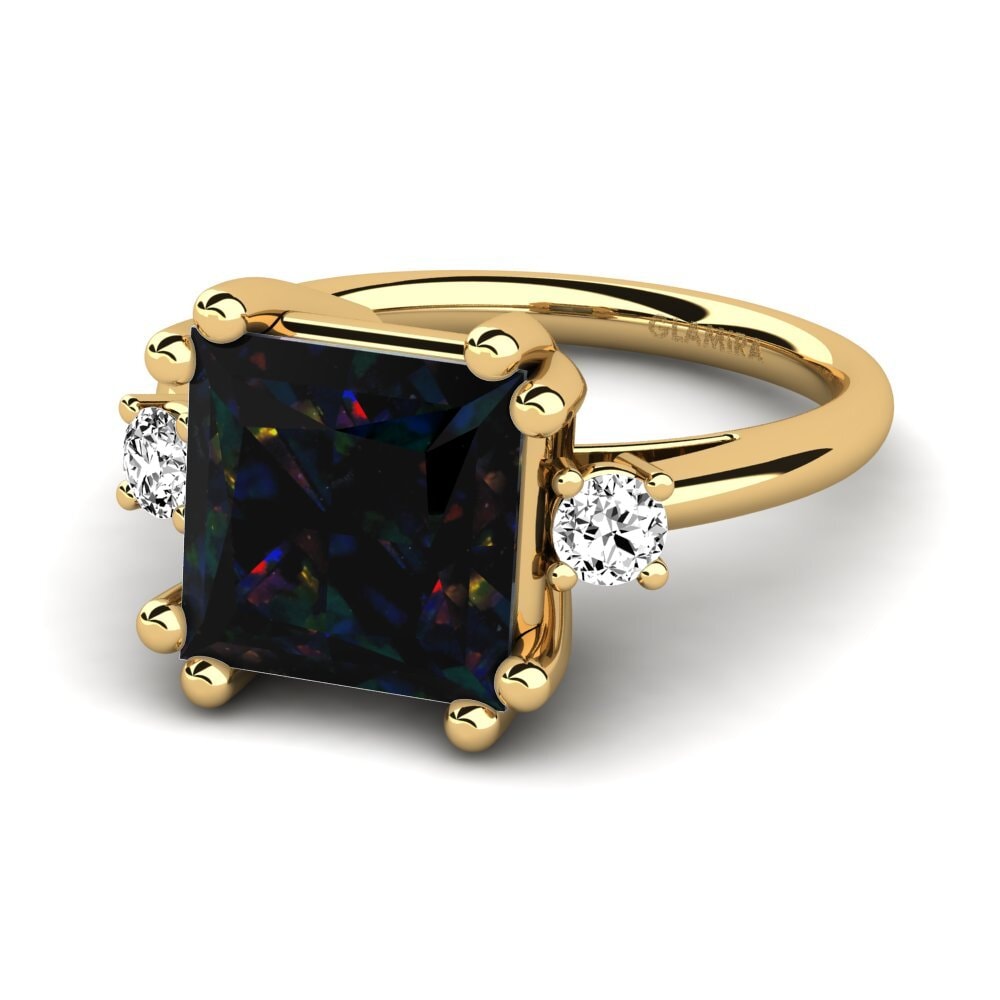 Opalo Negro Anillo Julisha
