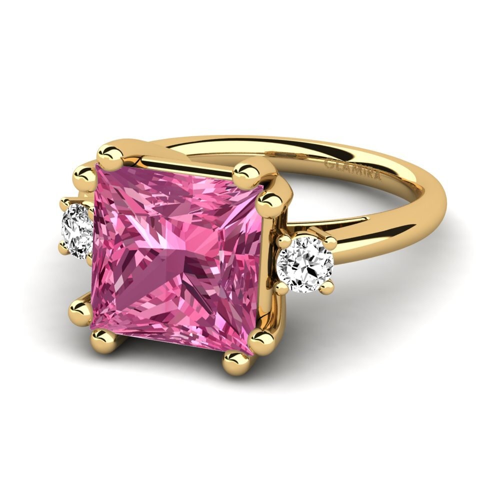 Princesa Turmalina rosa Anillo Julisha